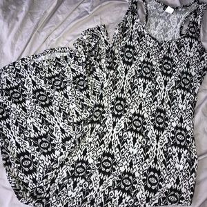 Black and White Maxi Dress